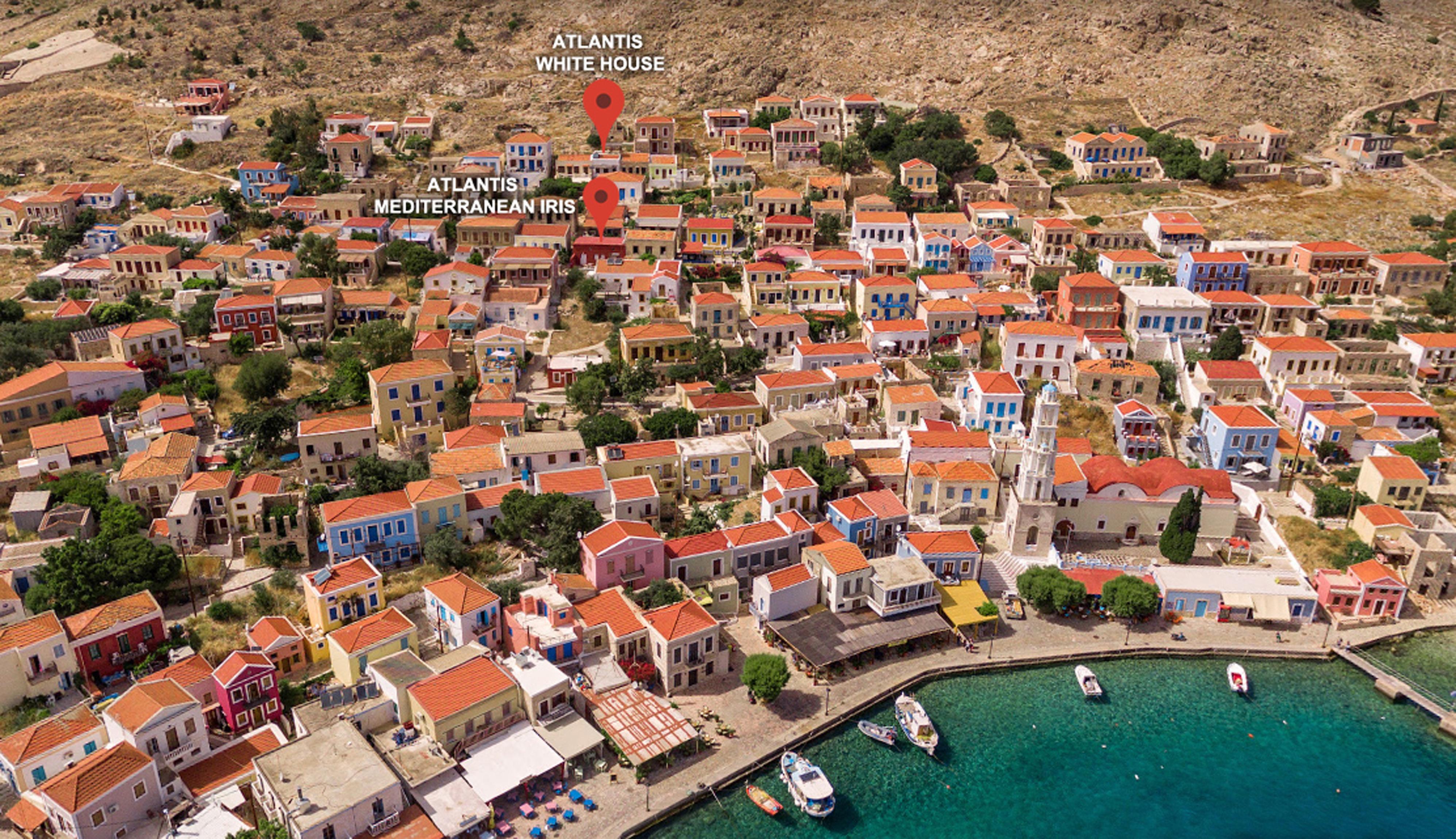Atlantis Houses Chalki Town Ngoại thất bức ảnh